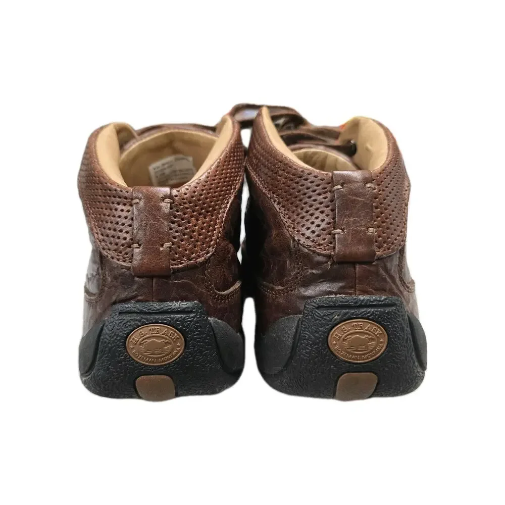HS Trask Kalispell Chukka Boots Men's 9.5 M Brown Bison Leather Casual Shoes VTG
